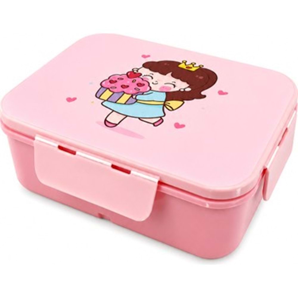 Noki Kids Plastik Lunch Box Pembe