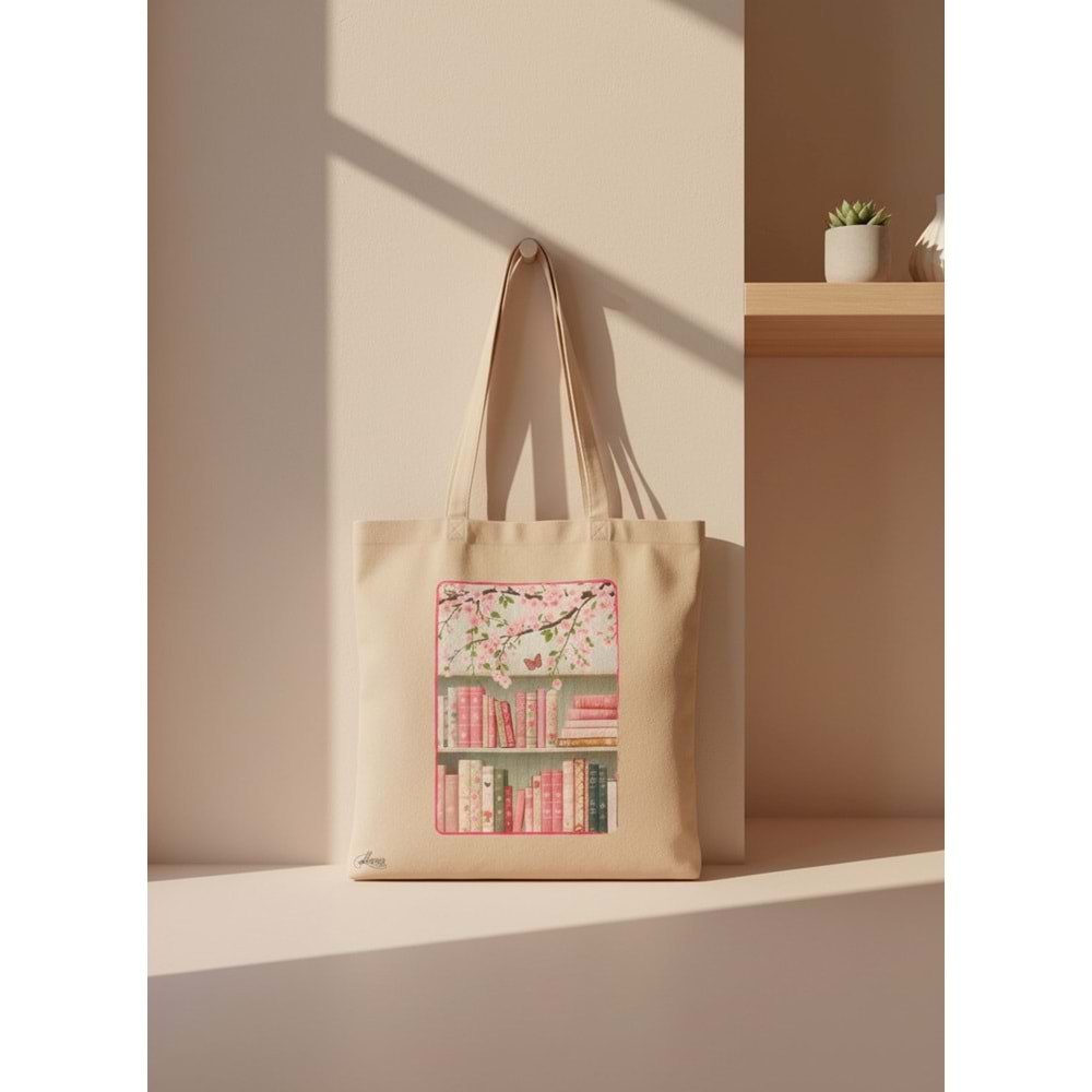 Lilamor Sakura Cep Torba Hediyelik Bez Çanta LLM-HDY0955