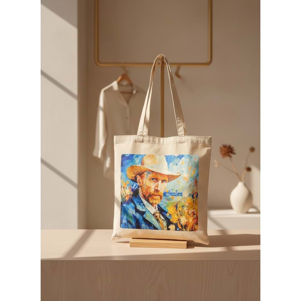 Lilamor Van Gogh Cep Torba Hediyelik Bez Çanta LLM-HDY0949