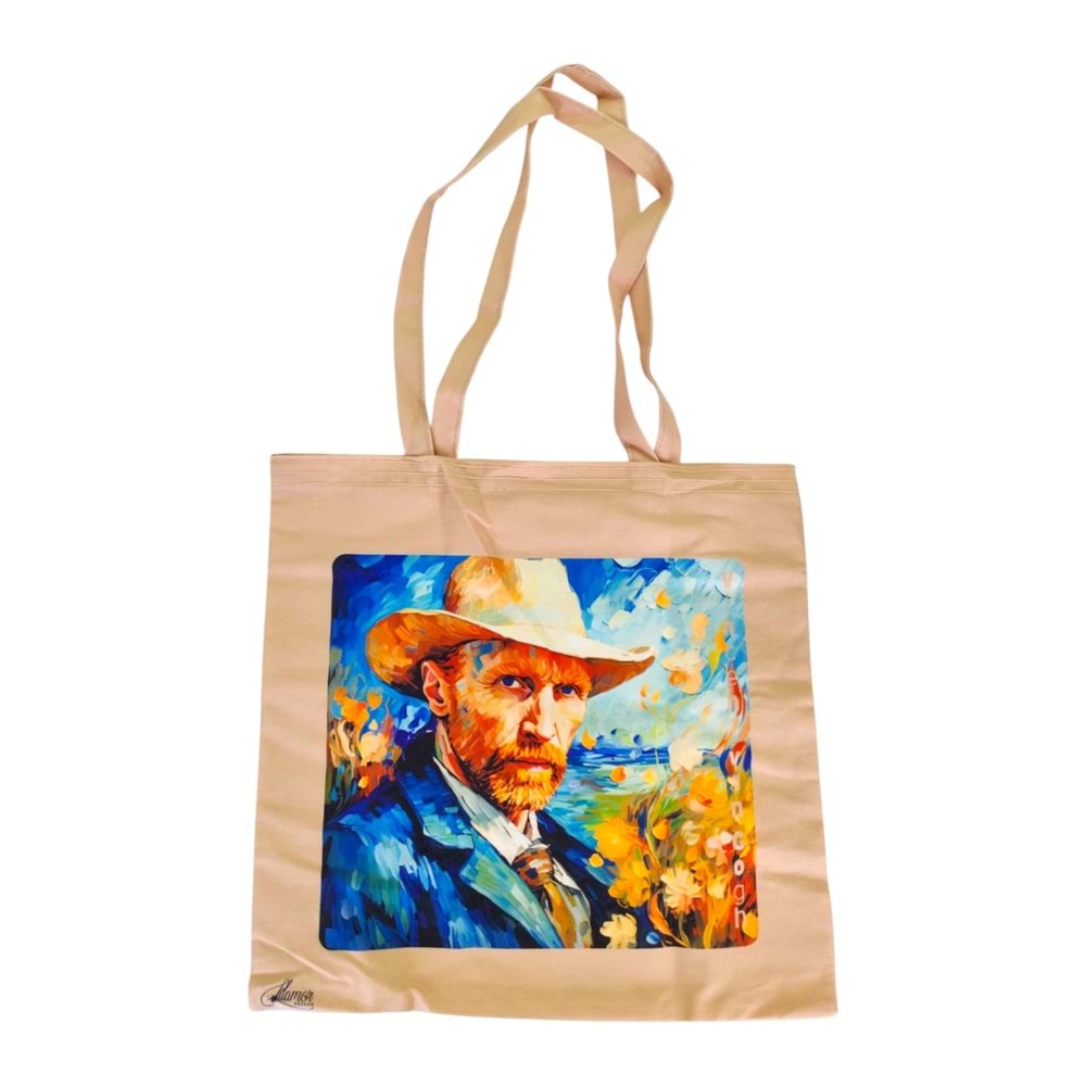 Lilamor Van Gogh Cep Torba Hediyelik Bez Çanta LLM-HDY0949