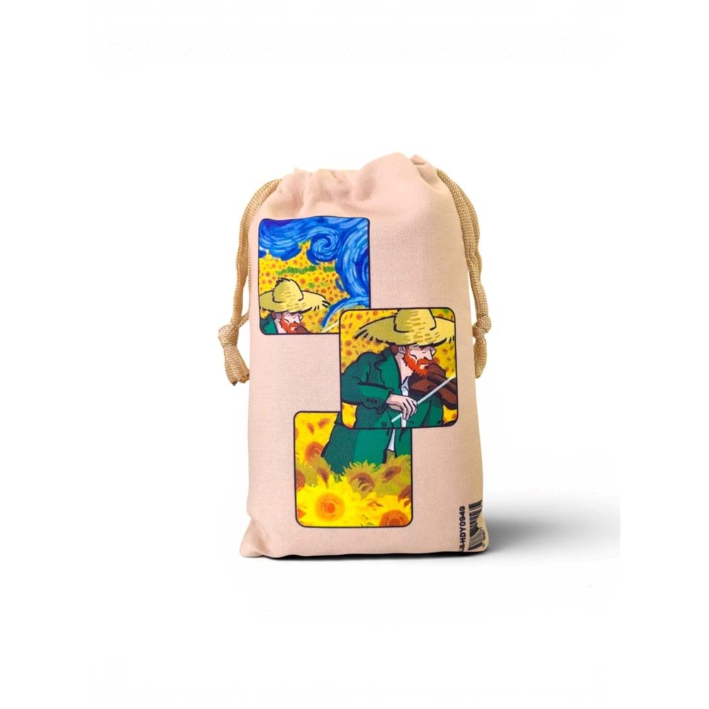 Lilamor Van Gogh Cep Torba Hediyelik Bez Çanta LLM-HDY0949
