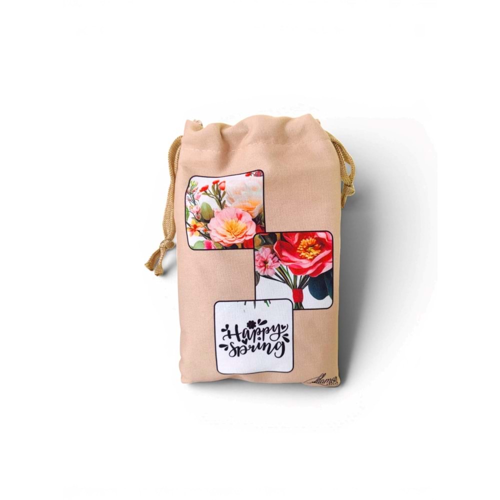 Lilamor Çiçek Cep Torba Hediyelik Bez Çanta LLM-HDY0959