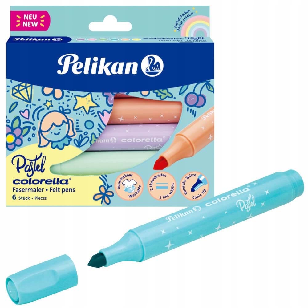 Pelikan Colorella Pastel 411 Jumbo Keçeli Kalem 6 Lı