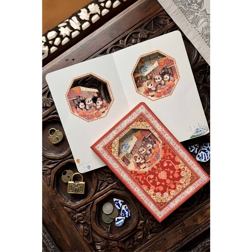Vagonlife 3D Etnik Desen Temalı Defter