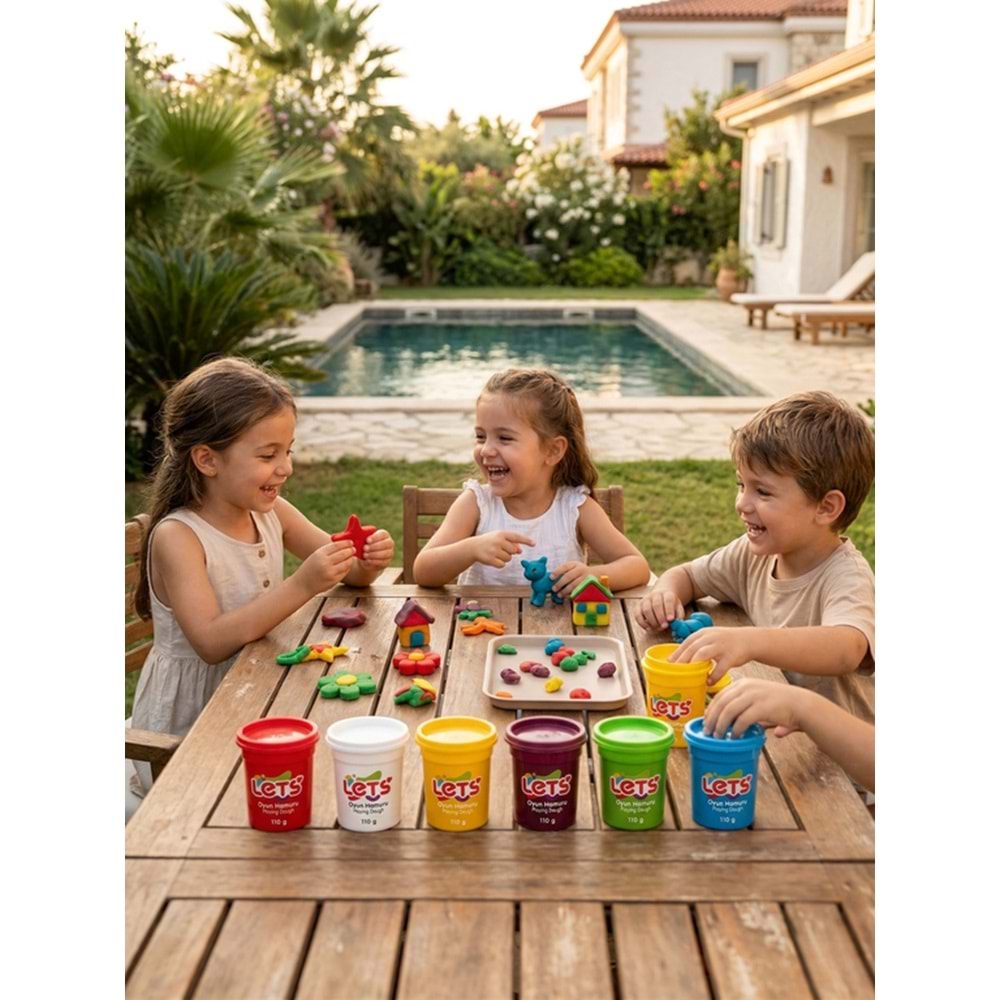 Lets 6 Renk Oyun Hamuru 660 Gr L8450