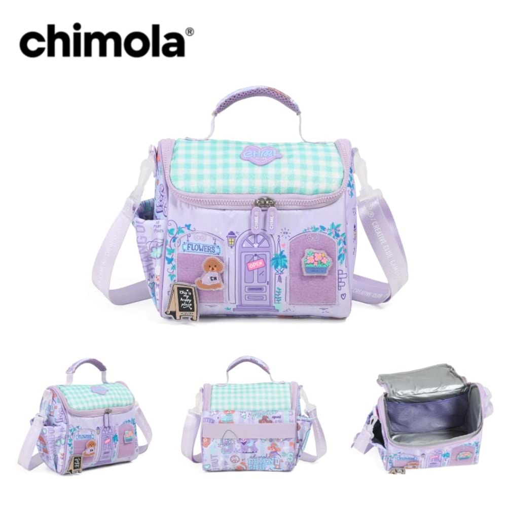 Chimola My House Poodle Crew Mor Beslenme Çantası CHM-BS0019
