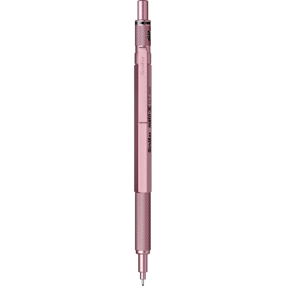Scrikss Matri-x Mekanik Versatil Kalem 0.7 mm Metalik Açık Pembe