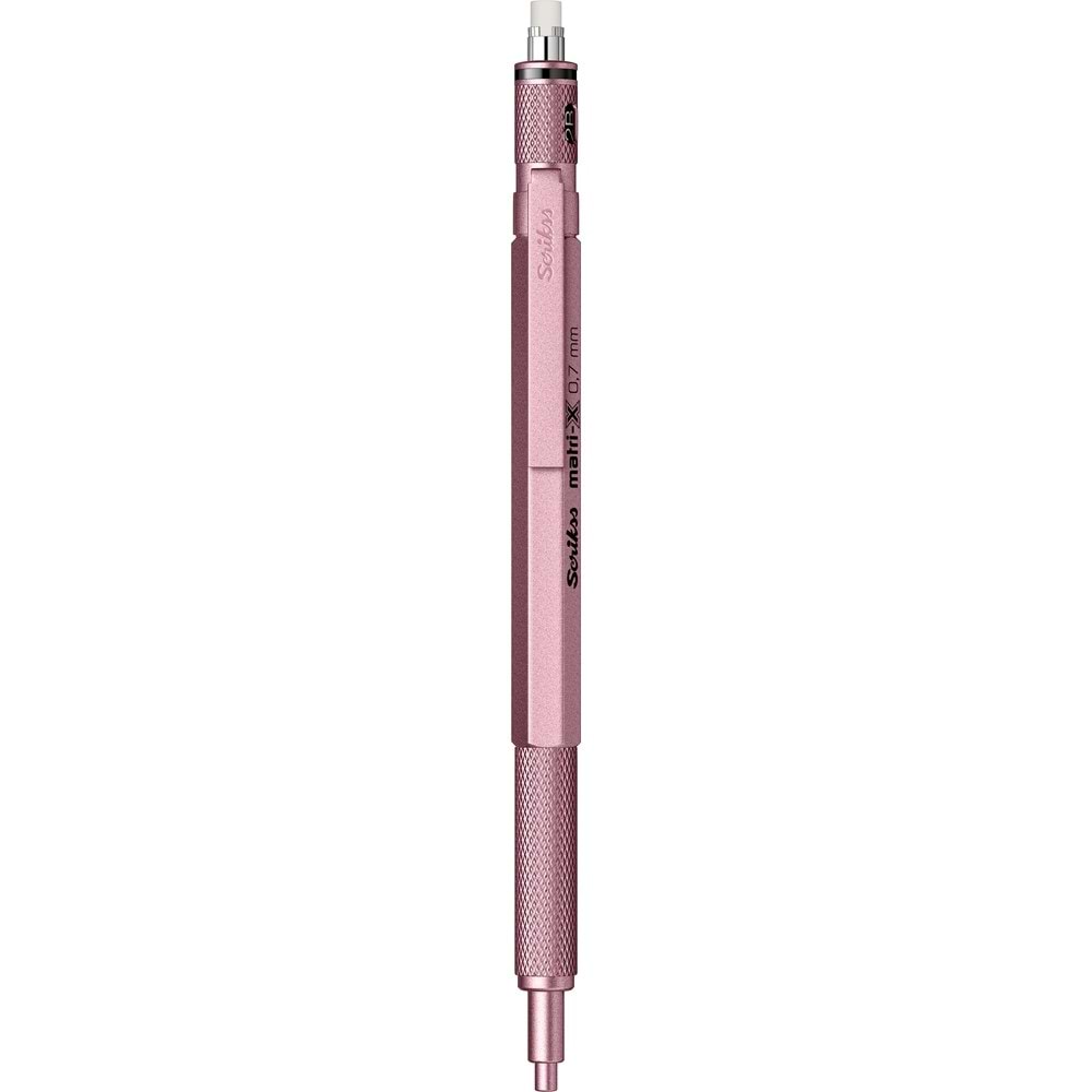 Scrikss Matri-x Mekanik Versatil Kalem 0.7 mm Metalik Açık Pembe