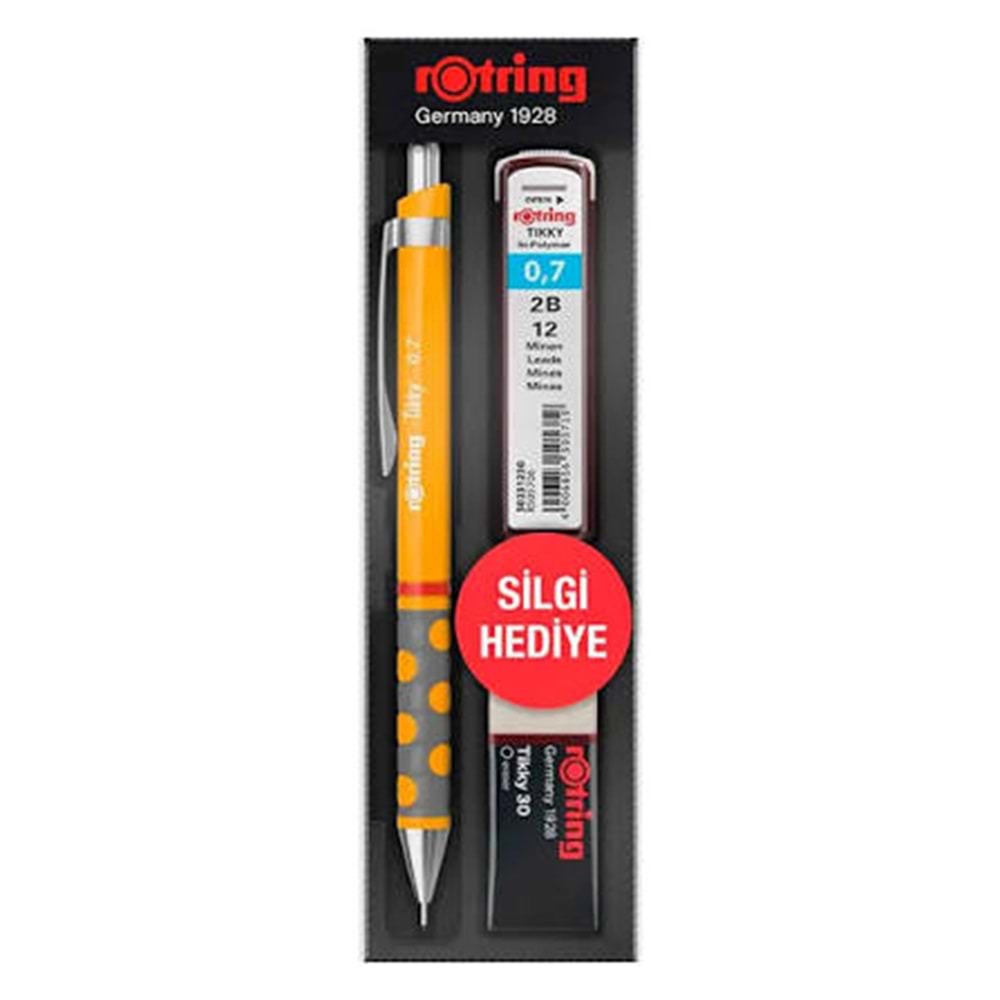 Rotring Tikky Rd 0.7+Min Silgi Hediyeli - Mango Turuncu