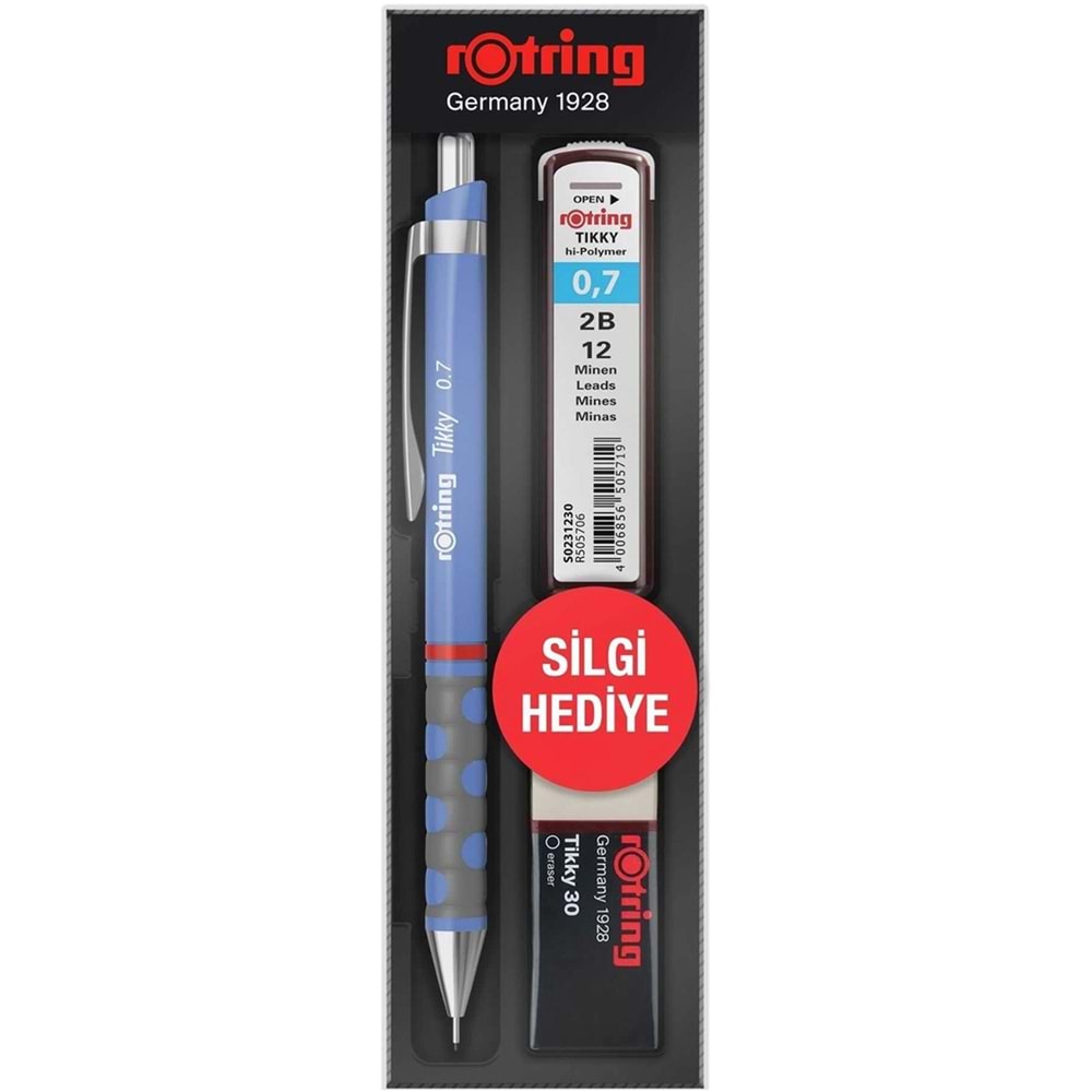 Rotring Tikky Rd 0.7+Min Silgi Hediyeli - Menekşe Mavi