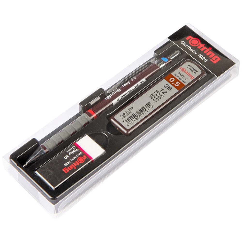 Rotring Tikky Rd 0.5+Min Silgi Hediyeli - Bordo