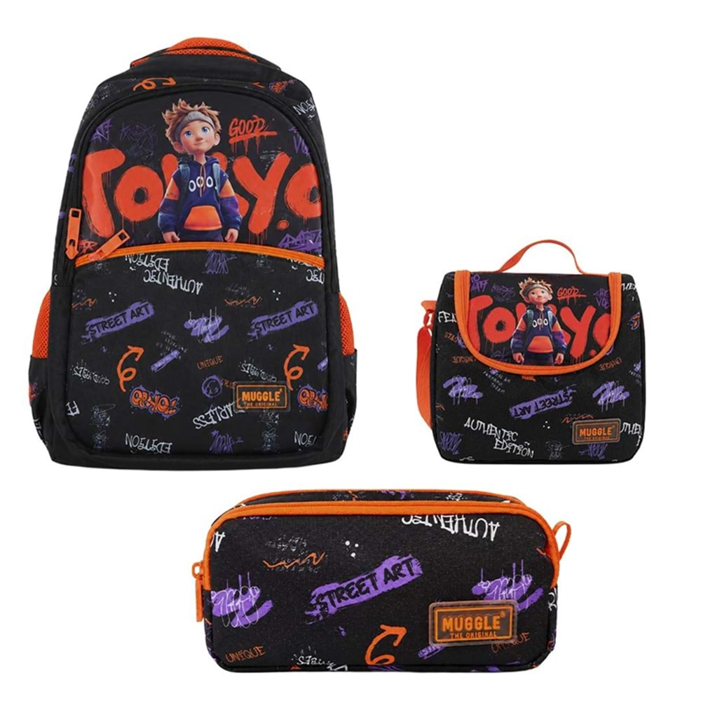 Muggle Tokyo Boy Okul Çantası Seti SET-2605