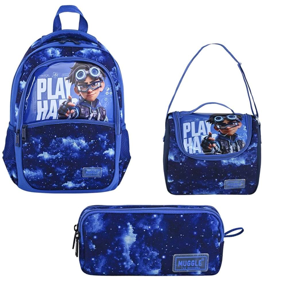 Muggle Play Harder Okul Çantası Seti SET-2604