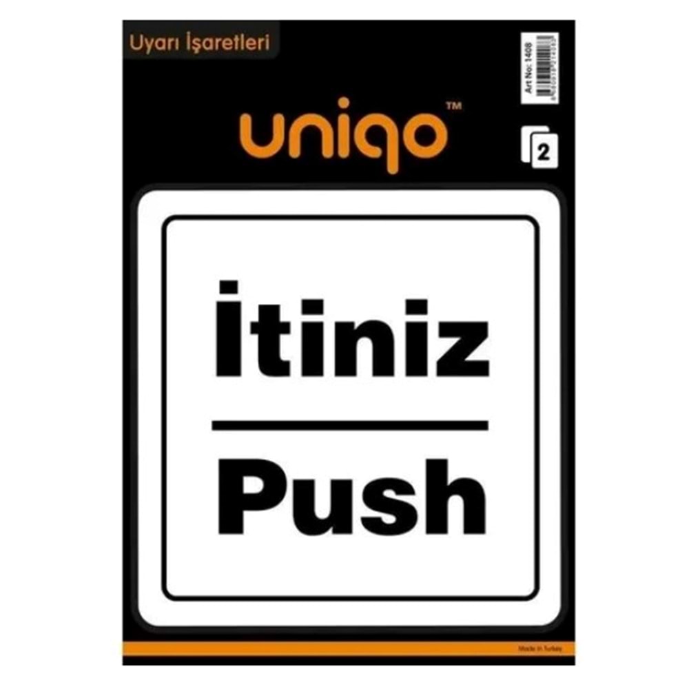 Uyarı İşaretleri İtiniz-Push