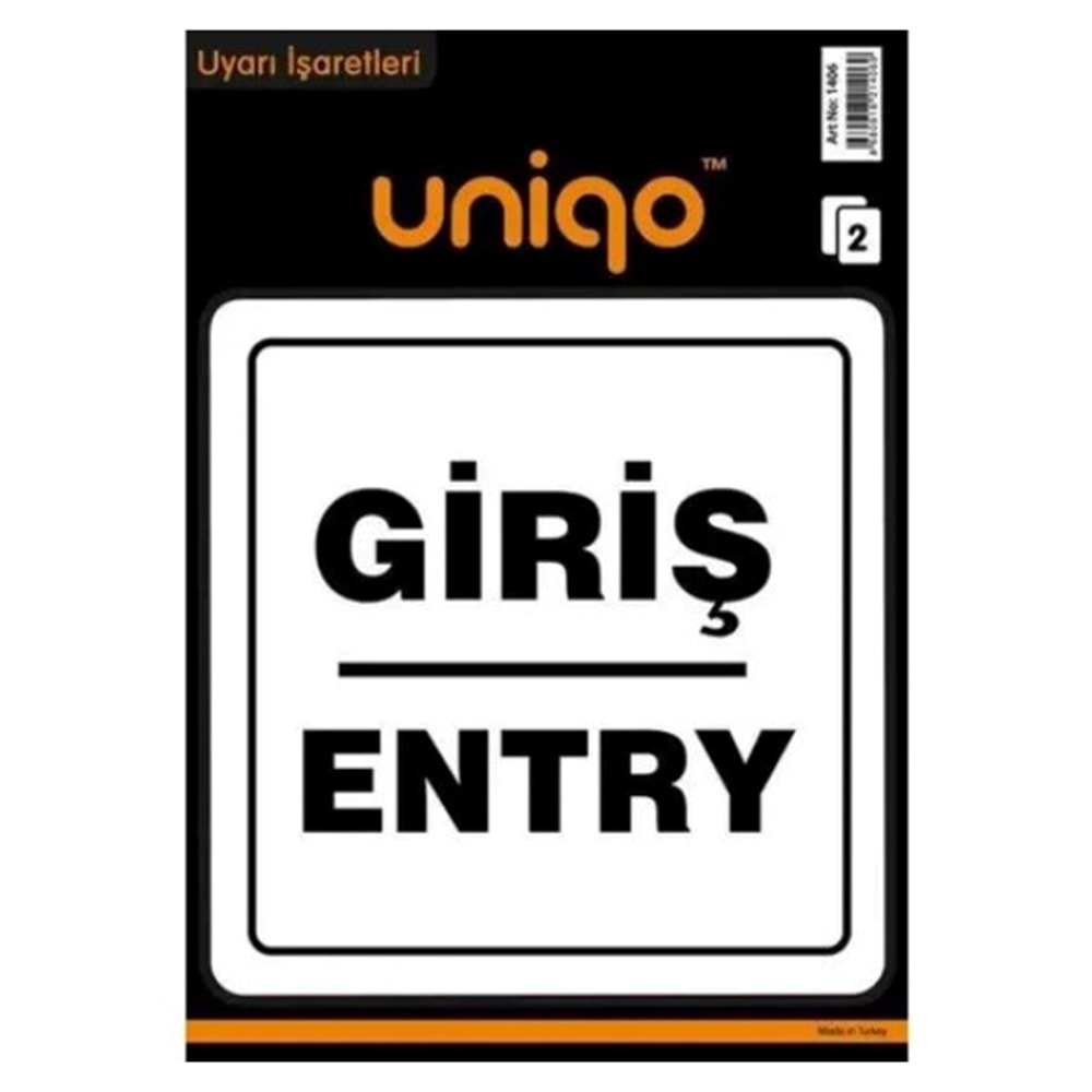 Uyarı İşaretleri Giriş-Entry