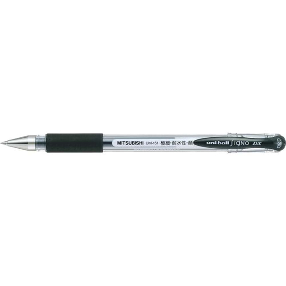 Uniball Signo Needle 0.38 İğne Uçlu Jel Kalem Siyah