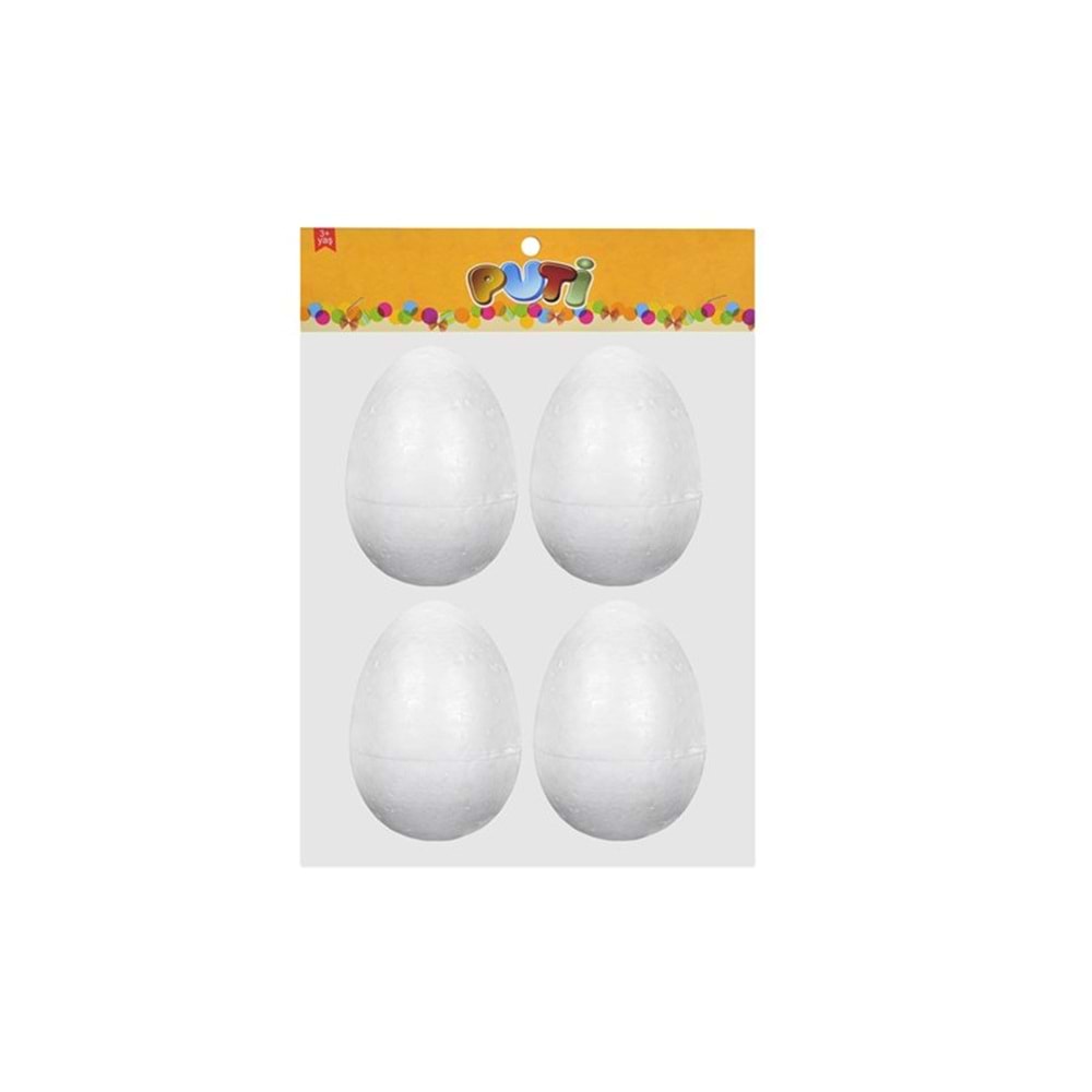 Puti Köpük Yumurta 8 cm 4 Lü Pk.