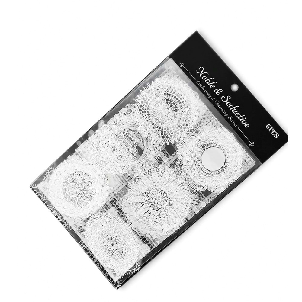Vintage Dantel Scrapbook Sticker Set
