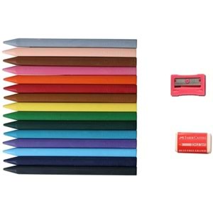 Faber-Castell Silinebilir Mum Boya 15 Renk