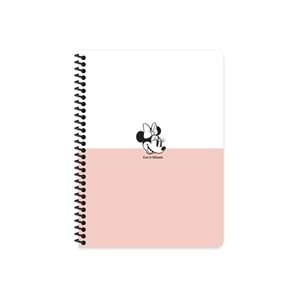 Keskin Minnie Mouse 16,5*22,5 80 Yp.Çizgili Karton Kapak Spiralli Defter