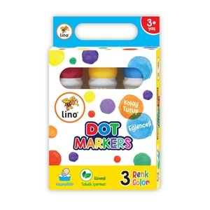 Lino Dot Markers 3 Lü Yıkanabilir