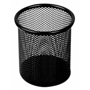 Cassa Kalemlik Yuvarlak Metal Perforeli Siyah 8900