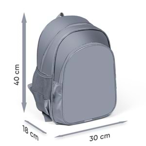 Kral Şakir Mor Pembe Simli İki Bölmeli Okul Sırt Çanta 33132