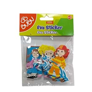 Bu-Bu Yapışkanlı Eva Meslekler Sticker ST0123