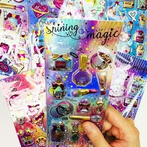Shining Magic Kabartmalı Sticker (BM-1026)