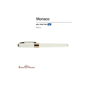 Bruno Visconti Monaco Tükenmez Kalem 0.5 mm Beyaz (Siyah Mürekkep)