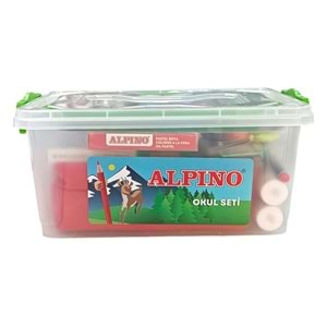 Alpino Okul Seti Plastik Kutu Maxi