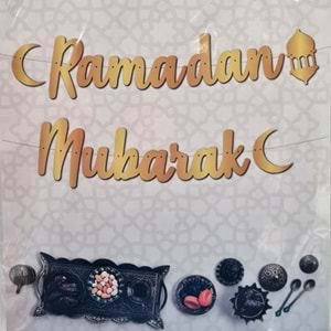 El Yazılı Ramadan Mübarek Kaligrafi Yazı