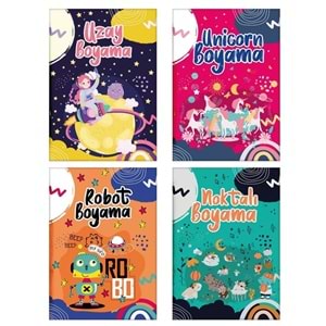 Lilamor Karışık Boyama Kitabı A4 32 Syf.