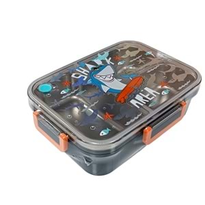 Vest Köpek Balığı Şeffaf Kapaklı Çelik Beslenme Kabı VST-BES0012