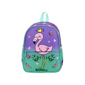 Waddell Yeşil Flamingo Desenli Anaokulu Sırt Çantası 24106