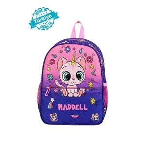 Waddell Mor Kedi Desenli Anaokulu Sırt Çantası 24109