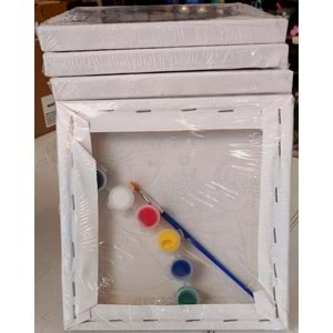 Anneler Gününe Özel Tuval Boyama No:1 (6 Renk Akrilik Boya+Fırça)