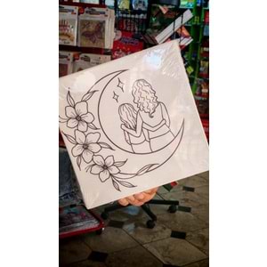 Anneler Gününe Özel Tuval Boyama No:2 (6 Renk Akrilik Boya+Fırça)