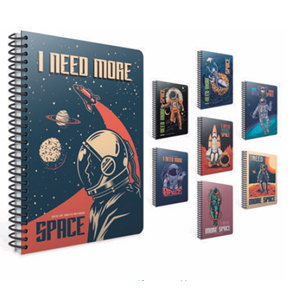 Gıpta Space Karton Kpk. Spiralli A6 Çizgili Defter 80 Yp.