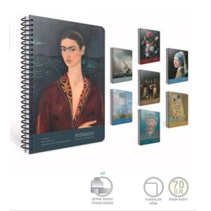 Gıpta Art Master Karton Kpk. Spiralli A6 Çizgisiz Defter 80 Yp.