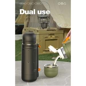 Shotay Durable Çelik Termos Matara 1500 ml. ST-8256 (3 Asorti)