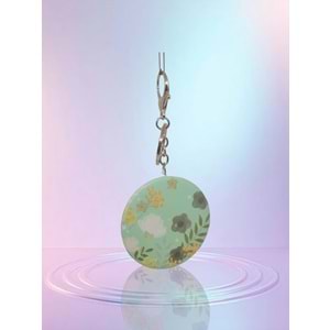 Gıpta Yuvarlak Ayna Anahtarlıklı Big Flower K9918