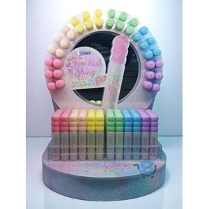 Gıpta Lumistick Shiny Simli Pastel Pembe Fosforlu Kalem K1721