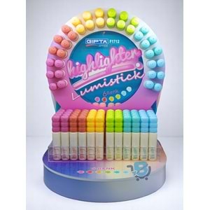 Gıpta Lumistick Shiny Pastel Pembe Fosforlu Kalem K1713