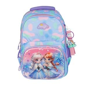 Relaxion Kabartmalı Prenses Figürlü İlkokul Çantası Beslenme+Kalemlik 1370