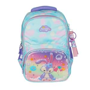 Relaxion Kabartmalı Tavşan Figürlü İlkokul Çantası Beslenme+Kalemlik 1370