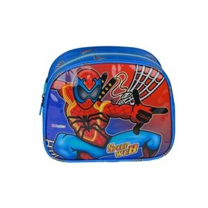 Relaxion Kabartmalı Örümcek Adam Figürlü İlkokul Çantası Beslenme+Kalemlik 1370