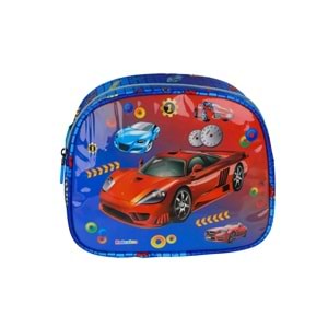 Relaxion Kabartmalı Araba Figürlü İlkokul Çantası Beslenme+Kalemlik 1370