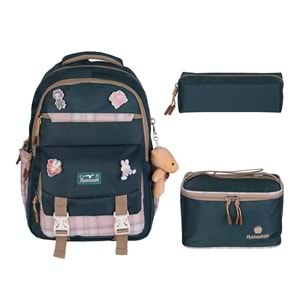 Relaxion Kore Tarzı İlkokul Çantası Beslenme+Kalemlik 1396