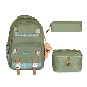 Relaxion Kore Tarzı İlkokul Çantası Beslenme+Kalemlik 1396